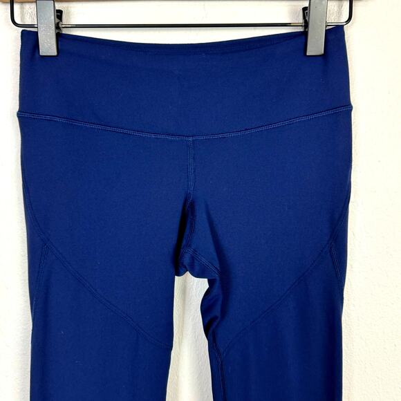 Splits59 Womens Navy Blue Mid Rise Tendu Grip Performance Stirrup Leggings - Picture 5 of 12